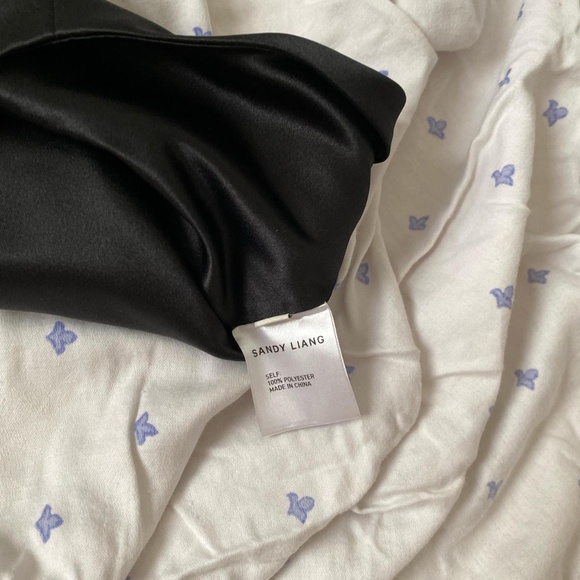 Sandy Liang Cut Out Skirt in Black - Picture 3 of 4